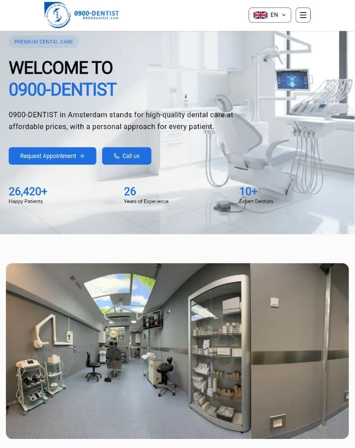 0900 Dental website preview