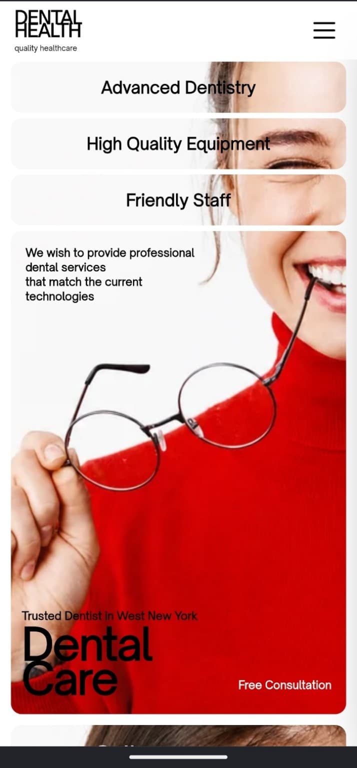 Dental Health website preview
